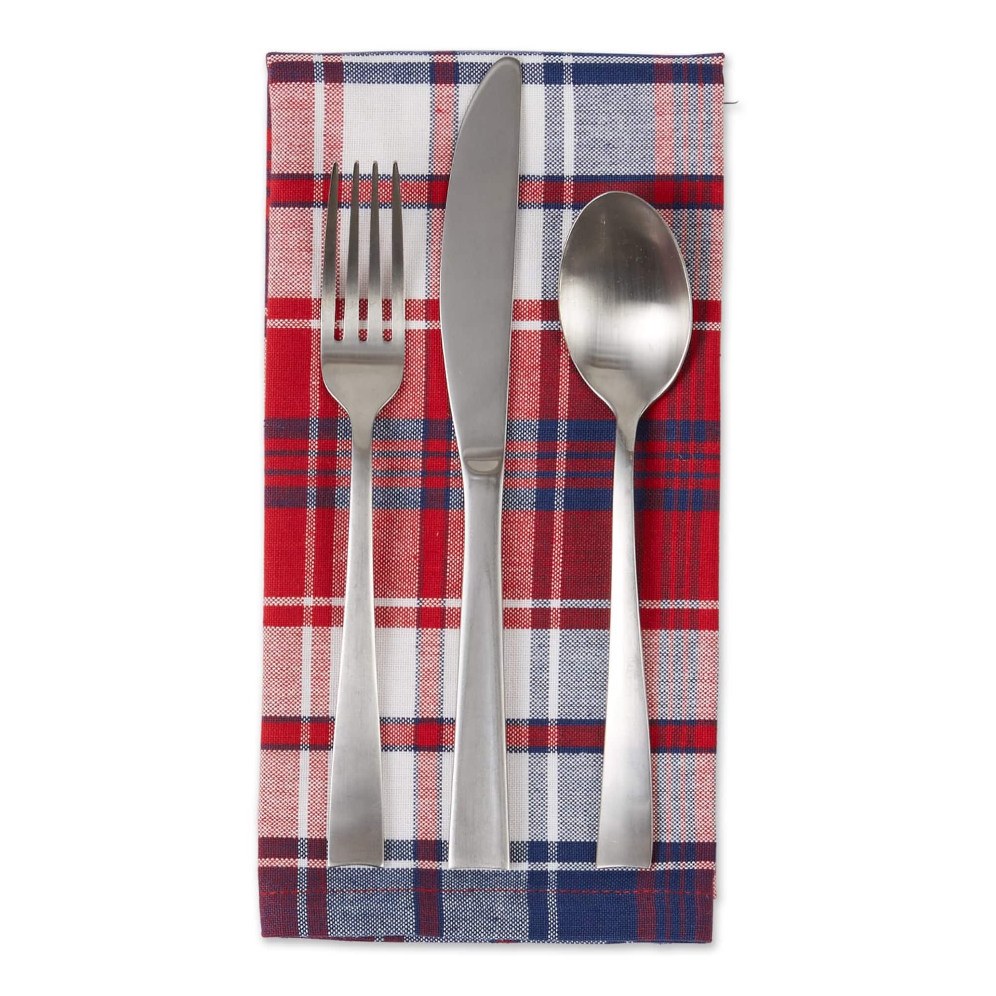 DII® Americana Plaid Cloth Dinner Napkins, 6ct.